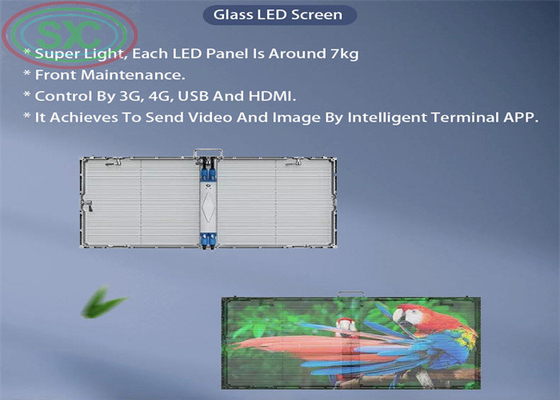 Window Clear GOB LED Display Màn hình quảng cáo cho nội thất